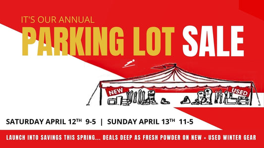 Annual Spring Parking Lot Sale!